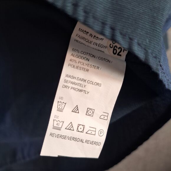 Van Heusen Men's Long Sleeve Never Tuck Shirt Button Up Blue Plaid XL NWT - Picture 6 of 11